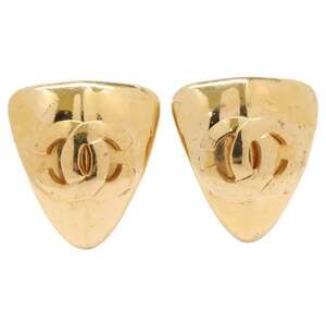 Chanel Cc Logo Clip-On Earrings Gold- #243972C60B